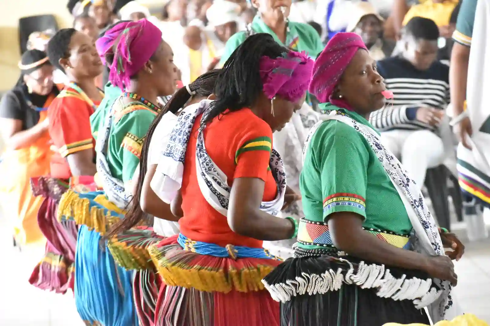 Dances during the service at Deliverance Healing Ministries with Prophet R.N Makashe 